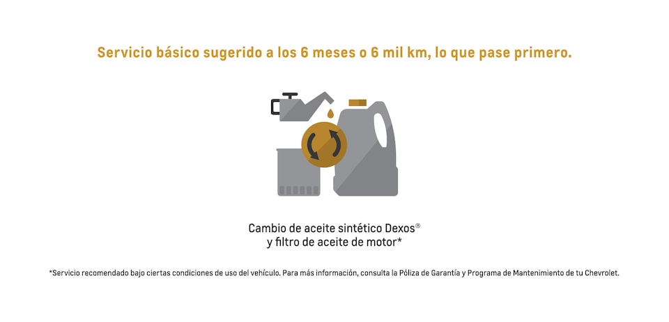 Ícono de cambio de aceite sintético Dexos y filtro